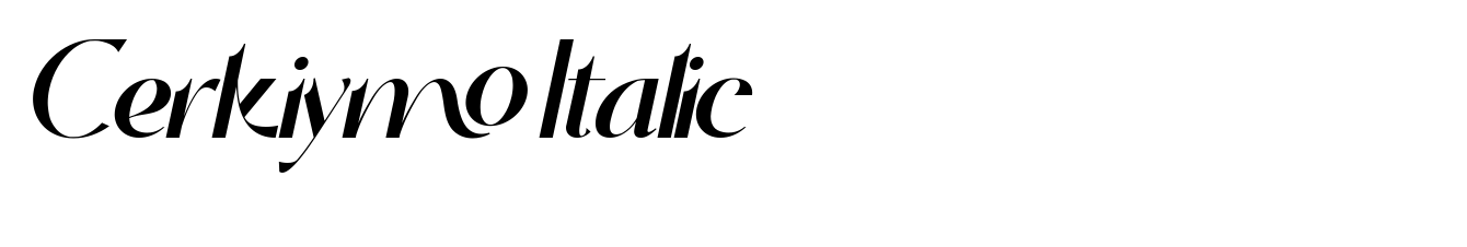 Cerkiymo Italic